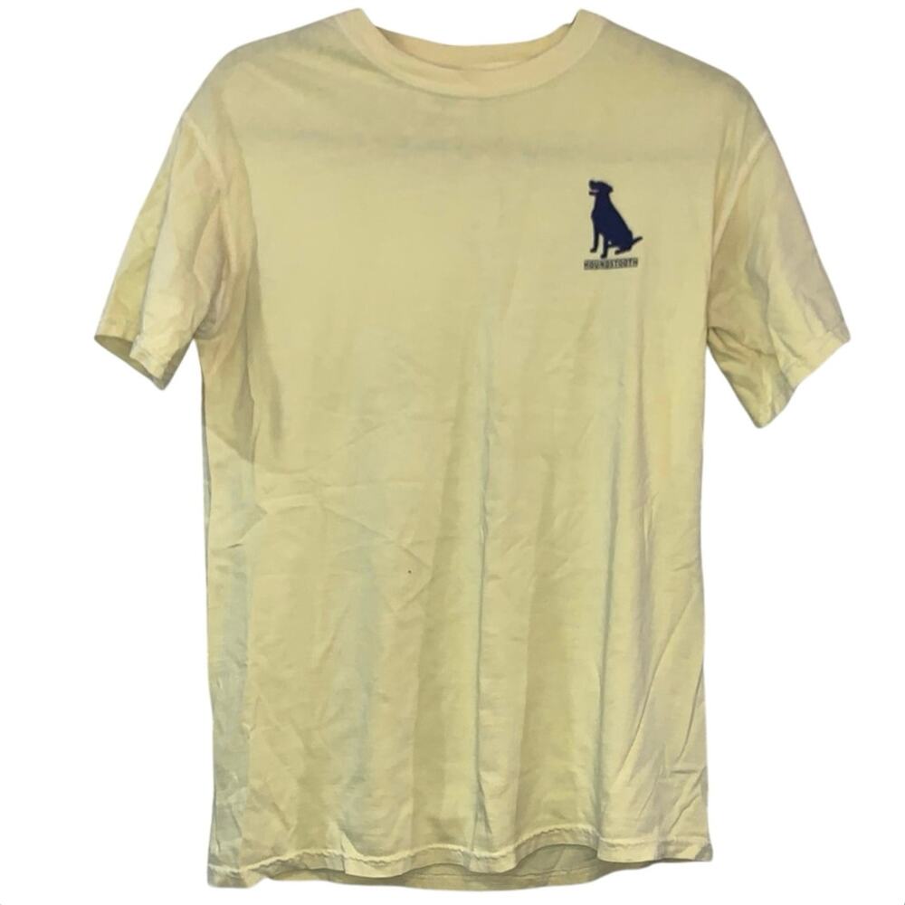 Houndstooth Clothing Co Dog T Shirt Yellow‎ Tried & True Fayetteville Small